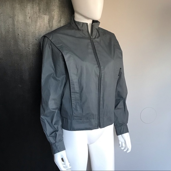 Members Only Vintage 80s Grey Zip Up Jacket - Picture 3 of 8